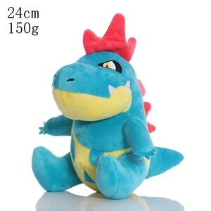 Blue and Red Dinosaur Stuffed Animal Toy